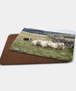 Country Images Personalised Printed Custom Placemats Tablemats Cheap Highland Collection Sheep and Sheepdog Croft Crofting Crofter Farming Dog Trials Scotland Scottish Gift Gifts Ideas Tableware (Board)