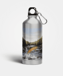 Country Images Aluminium Reusable Water Bottle Metal Highland Collection Brown Trout Fishing Angler Gifts Gift