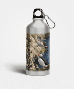 Country Images Aluminium Reusable Water Bottle Metal Highland Collection Puffin Puffins Gifts Gift