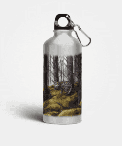 Country Images Aluminium Reusable Water Bottle Metal Highland Collection Wildcat Wild Cat Gifts Gift