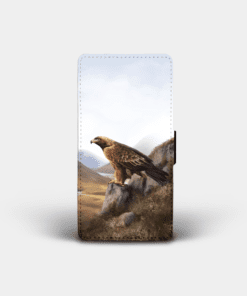 Country Images Personalised Custom Customised Flip Phone Cover Case Scotland Scottish Highlands Highland Golden Eagle Bird of Prey Gift Gifts