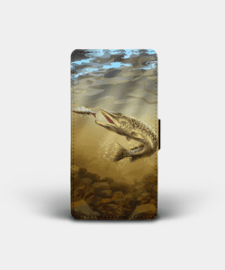 Country Images Personalised Custom Customised Flip Phone Cover Case Scotland Scottish Highlands Pike Fishing Gift Gifts Angling