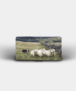 Country Images Personalised Custom Customised Flip Phone Cover Case Scotland Scottish Highlands Sheep Sheepdog Sheepdogs Crofter Crofting Gift Gifts