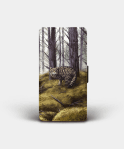 Country Images Personalised Custom Customised Flip Phone Cover Case Scotland Scottish Highlands Wildcat Wildcats Wild Cat Gift Gifts