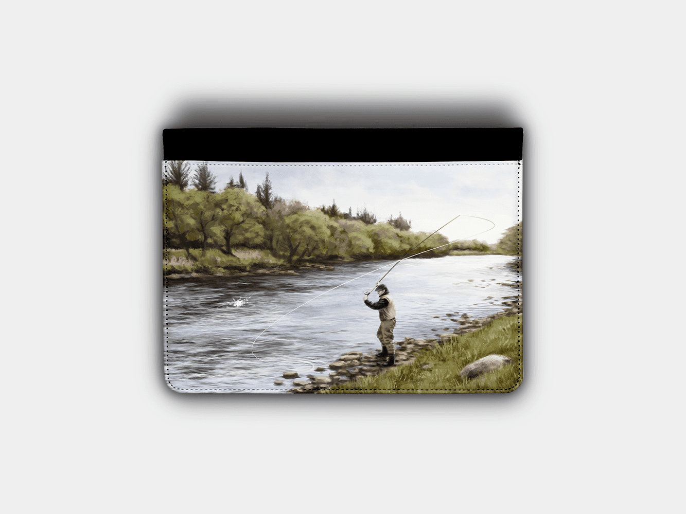 Country Images Personalised Custom Customised Flip iPad Cover Case Scotland Scottish Highlands Fly Angling Angler Fishing Gift Gifts 2