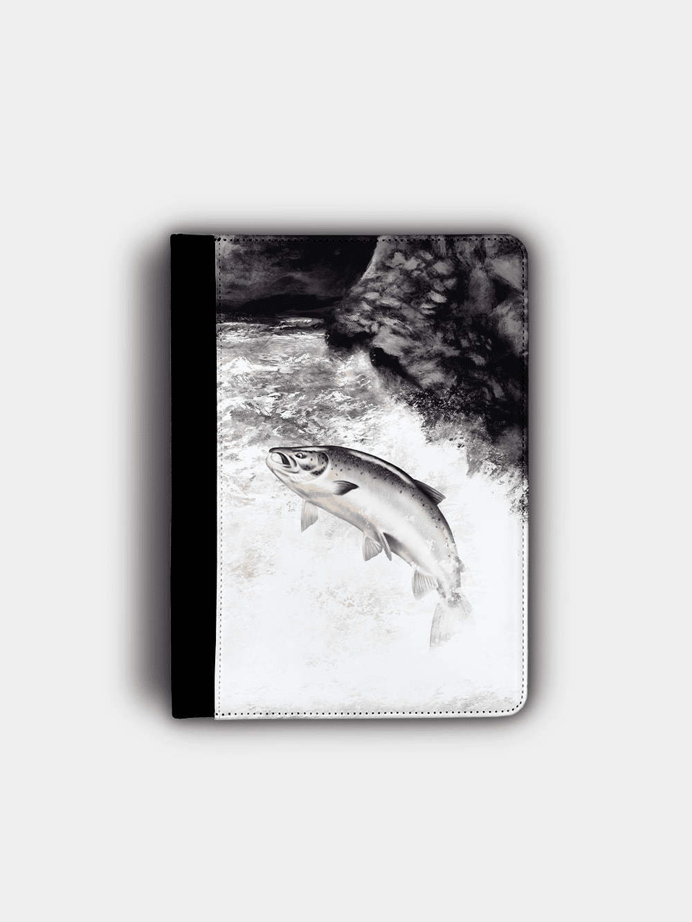 Country Images Personalised Custom Customised Flip iPad Cover Case Scotland Scottish Highlands Leaping Salmon Angling Angler Fishing Gift Gifts 2