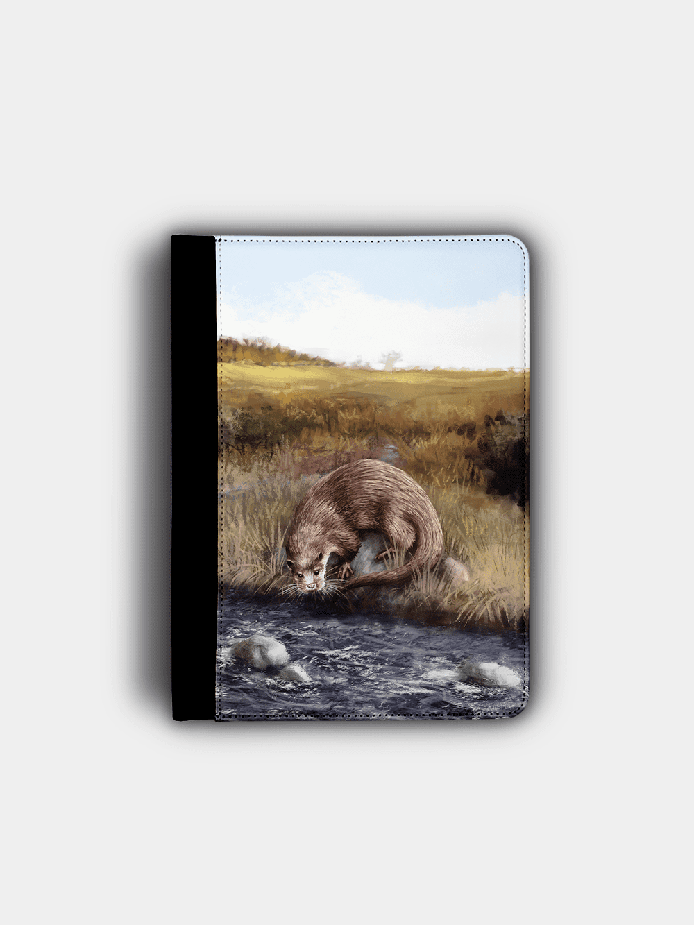 Country Images Personalised Custom Customised Flip iPad Cover Case Scotland Scottish Highlands Otter Otters Gift Gifts