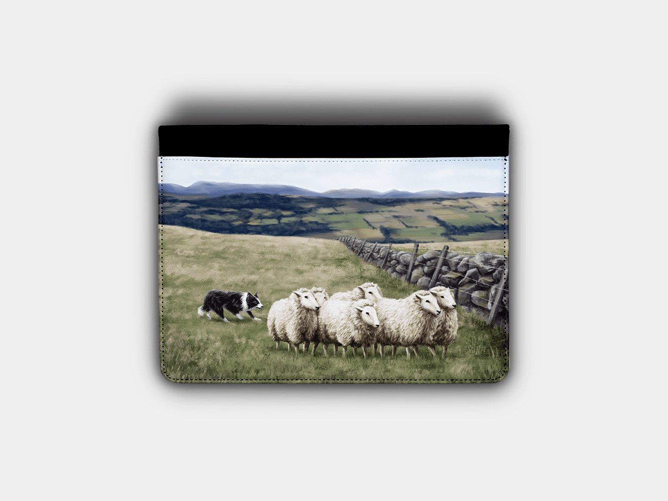 Country Images Personalised Custom Customised Flip iPad Cover Case Scotland Scottish Highlands Sheep Sheepdog Crofter Crofting Farming Gift Gifts