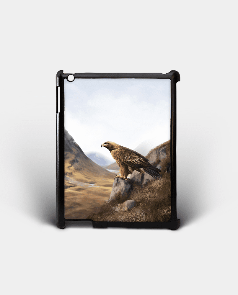 Country Images Personalised Custom Customised iPad Shell Cover Case Scotland Scottish Highlands Golden Eagle Bird of Prey Gift Gifts 2