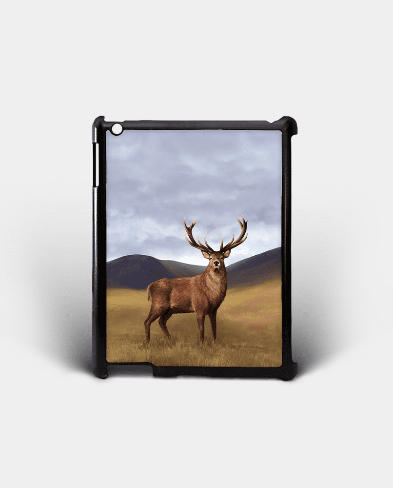 Country Images Personalised Custom Customised iPad Shell Cover Case Scotland Scottish Highlands Highland Stag Stags Deer Buck Bucks Gift Gifts 2
