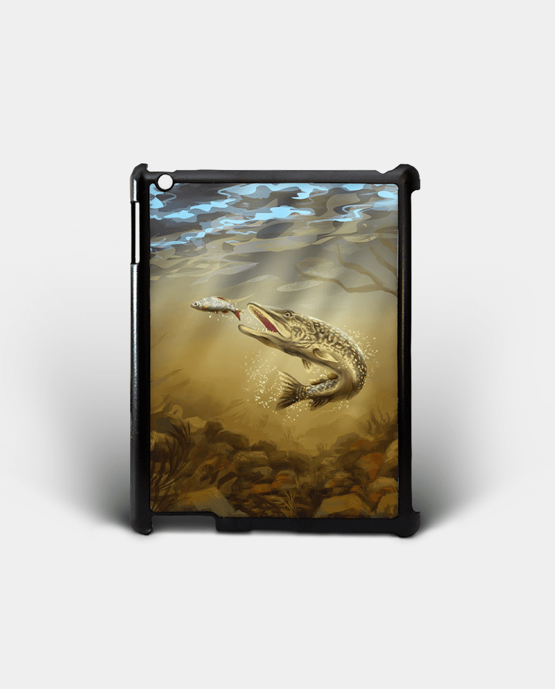 Country Images Personalised Custom Customised iPad Shell Cover Case Scotland Scottish Pike Angling Angler Fishing Gift Gifts 2