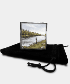 Country Images Personalised Custom Metal Pill Boxes Box Scotland Highlands Fly Angling Angler Fishing Gift Gifts