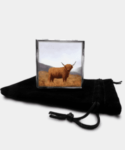 Country Images Personalised Custom Metal Pill Boxes Box Scotland Highlands Highland Cow Hairy Coo Hairycoo Gift Gifts