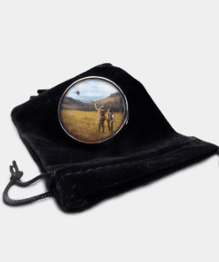 Country Images Personalised Custom Round Metal Pill Boxes Box Scotland Clay Pigeon Shooting Shooter Hunting Skeet Gift Gifts