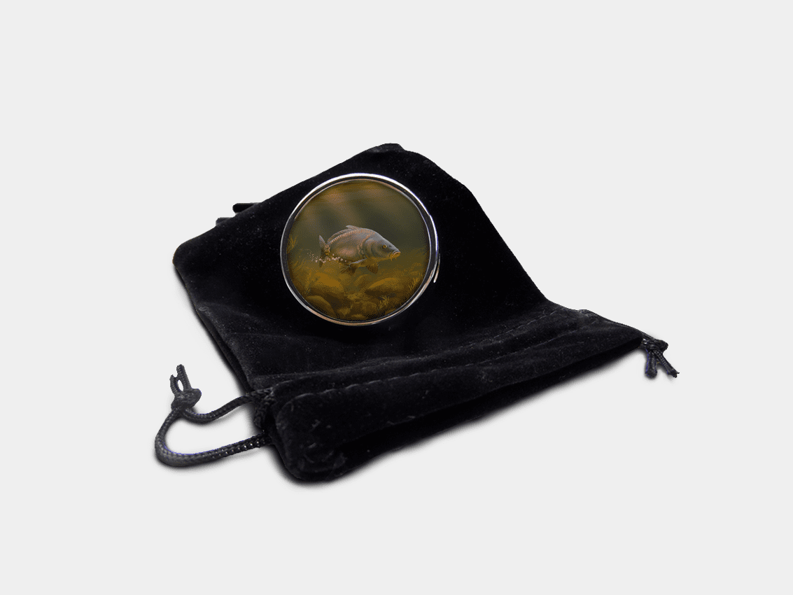 Country Images Personalised Custom Round Metal Pill Boxes Box Scotland Highlands Mirror Carp Angling Angler Fishing Gift Gifts