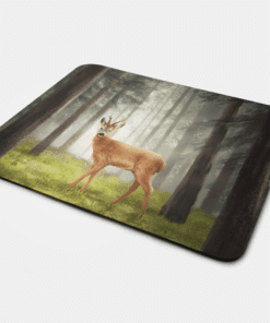 Country Images Personalised Fabric Custom Customised Mousemat Cheap Scotland UK Highland Collection Roebuck Roe Buck Deer Stag Gift Gifts Ideas