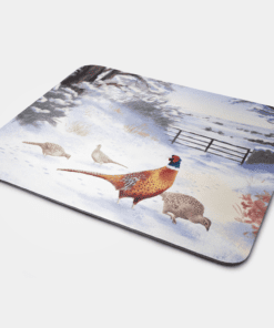 Country Images Personalised Fabric Custom Customised Mousemat Cheap Scotland UK Pheasant Pheasants Game Birds Bird Gift Gifts Ideas