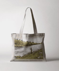 Country Images Personalised Highland Collection Scottish Fly Fishing Angling Cheap Tote Bag Scotland UK