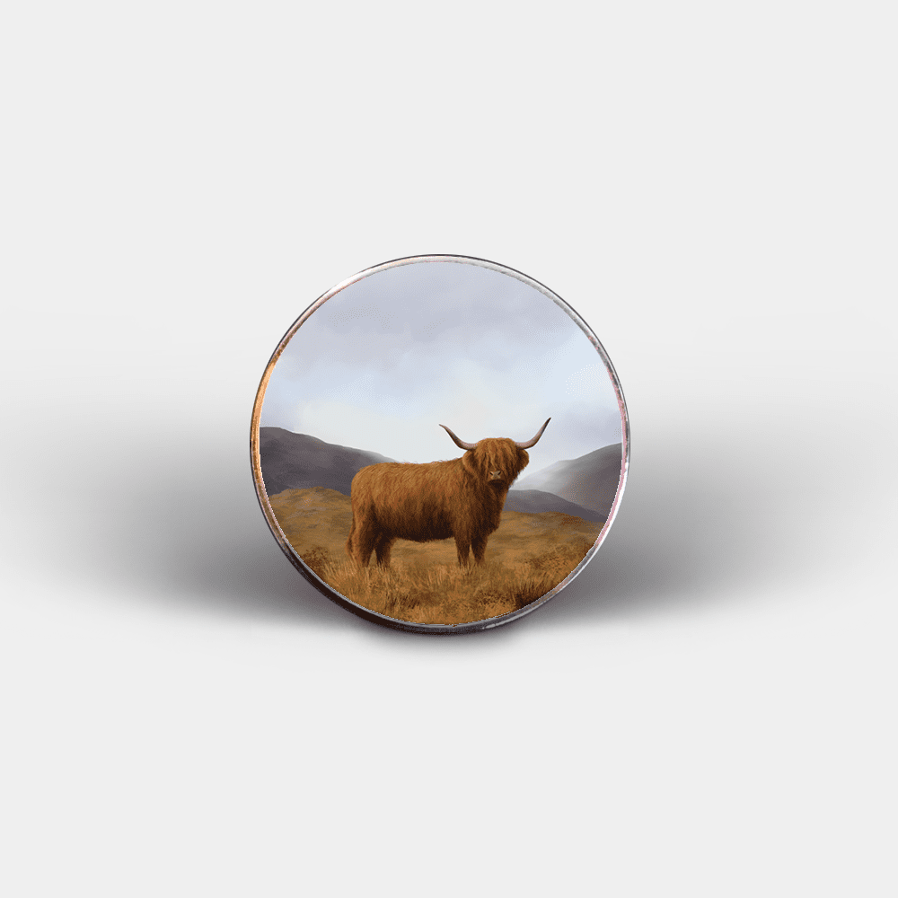 Country Images Personalised Printed Custom Magnet Cheap Highland Collection Highland Cow Customised Gift Gifts