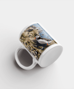 Country Images Personalised Printed Highland Collection Puffin Scotland Design Cheap Mug - 1
