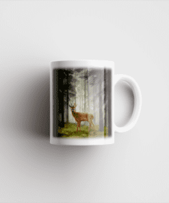 Country Images Personalised Printed Highland Collection Roe Buck Scotland Design Cheap Mug - 2