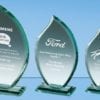 Personalised Engraved Jade Flame Award Glass Crystal Scotland UK Gifts Sports Presentation
