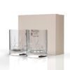 Engraved "Mauchline" Cut Panel Whisky Tumblers