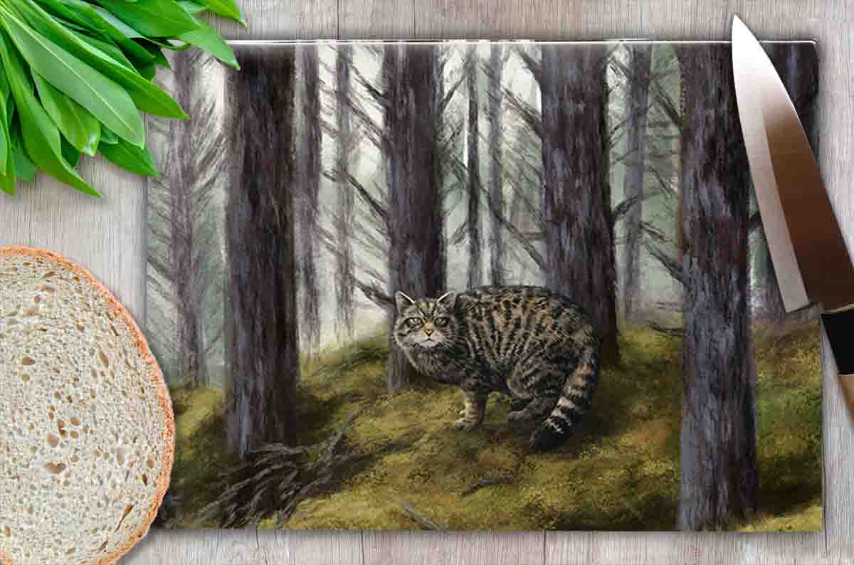 Highland Collection - Worktop Saver (Wild Cat) Personalised Gift