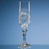 Engraved "Charlotte" Cut Panel Champagne Flute