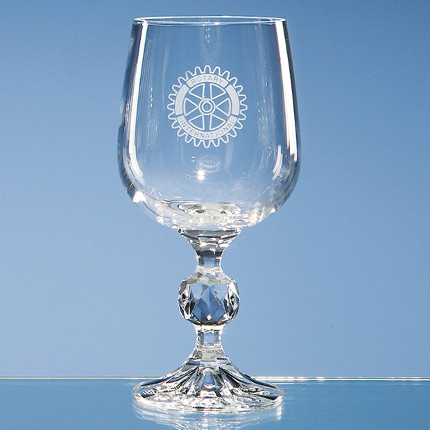 Engraved "Claudia" Red Wine Goblet