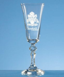 Engraved "Laura" Champagne Flute