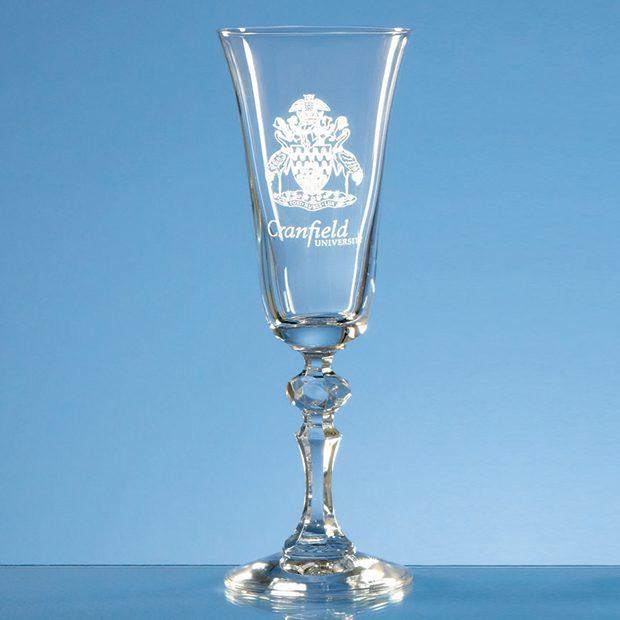 Engraved "Laura" Champagne Flute