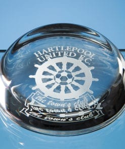 Engraved Sliced Dome Paperweight