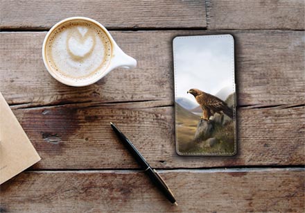 Highland Collection - Flip Phone Case (Eagle) Personalised Gift