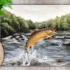 Highland Collection - Worktop Saver (Brown Trout) Personalised Gift