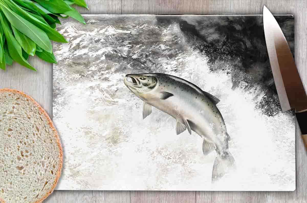 Highland Collection - Worktop Saver (Leaping Salmon) Personalised Gift