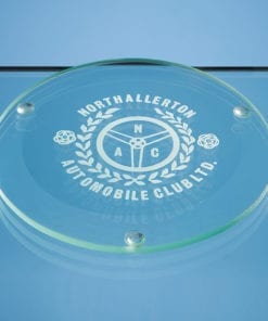 Personalised Engraved Round Jade Glass Coasters