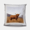 Country Images Personalised Highland Collection Scottish Highland Cow Cheap Linen Cushion Scotland UK 2