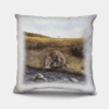 Country Images Personalised Highland Collection Scottish Otter Cheap Linen Cushion Scotland UK 2
