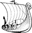 Engraved Personalised Gift Viking Ship 241