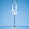 Personalised Engraved Diamante Champagne Flute Glass (Modena) Crystal Scotland UK