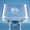 Personalised Engraved Diamante Tapered Bowl (Kiss) Crystal Scotland UK