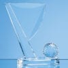 Personalised Engraved Golf Award Sports Club Presentation Glass Optical Crystal Scotland UK Customised