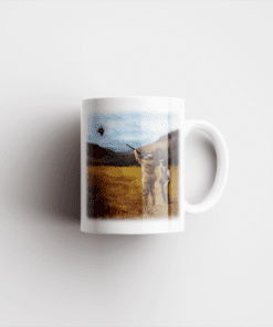 Country Images Personalised Printed Clay Pigeon Shooting Scotland Design Cheap Mug - 2