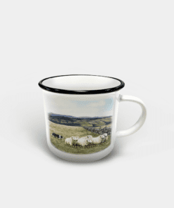 Country Images Personalised Custom Printed White Black Mug Scotland Cheap Highland Collection Sheep Sheepdog Herding Farmer Farming Crofter Crofting Wildlife Gift Gifts