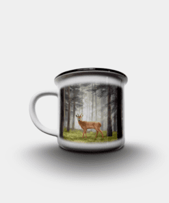 Country Images Personalised Custom Printed White Black Mug Scotland Cheap Highland Collection Roe Buck Roebuck Roebucks Stag Stags Deer Wildlife Gift Gifts 2