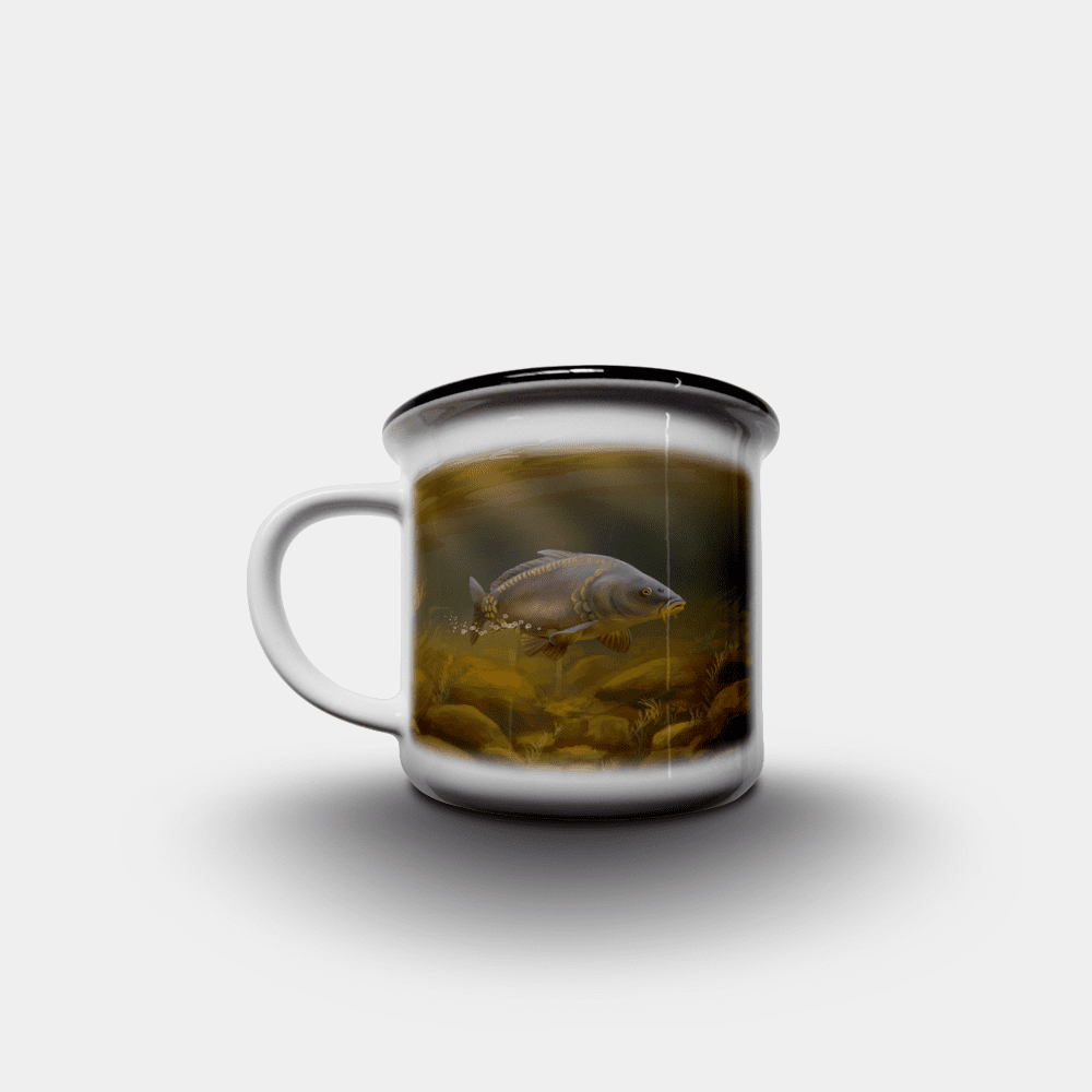 Country Images Personalised Custom Printed White Black Mug Mugs Scotland Cheap Mirror Carp Fishing Angling Angler Idea Gift Gifts 2