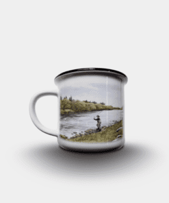 Country Images Personalised Custom Printed White Black Mug Scotland Cheap Highland Collection Fly Fishing Angling Angler Gift Gifts 2