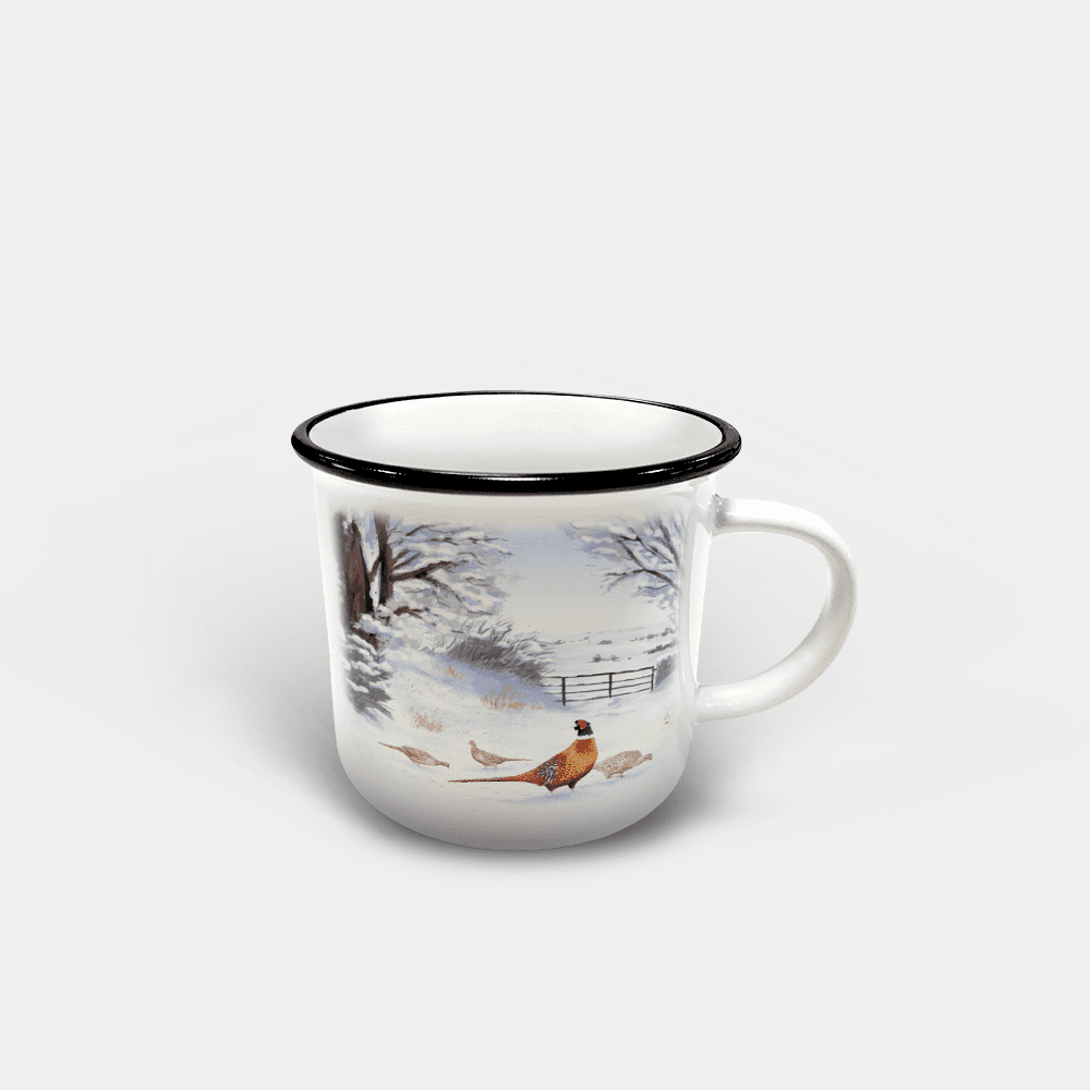 Country Images Personalised Custom Printed White Black Mug Scotland Cheap Highland Collection Pheasant Pheasants Birds Wildlife Gift Gifts