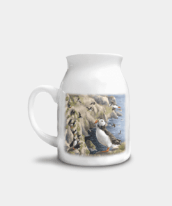 Country Images Personalised Highland Collection Printed Custom Milk Jug Puffin Wildlife Scotland 1